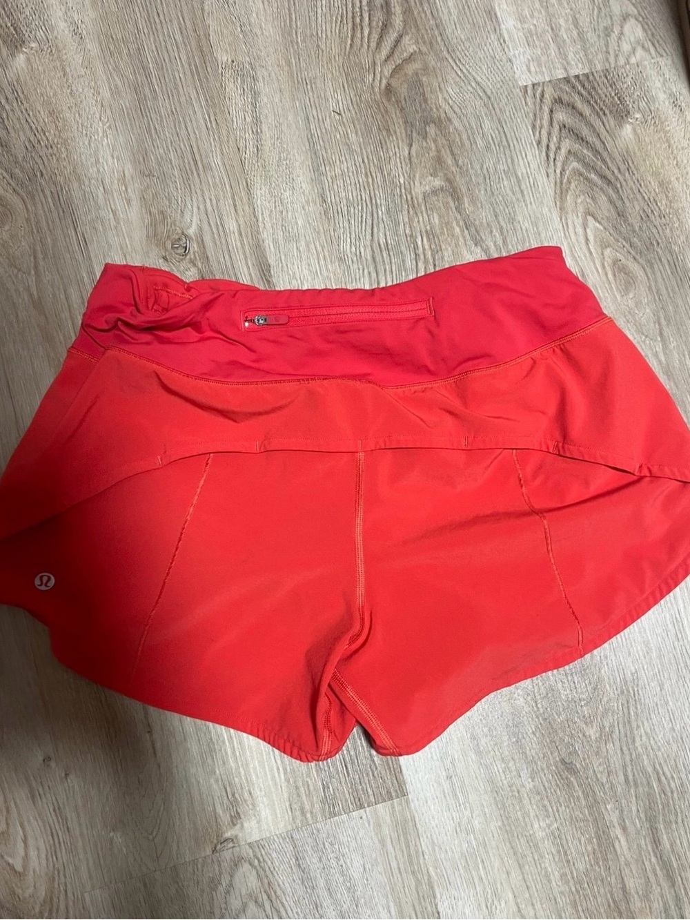 lululemon athletica Women’s Bright Red Athletic Skort-Style Shorts